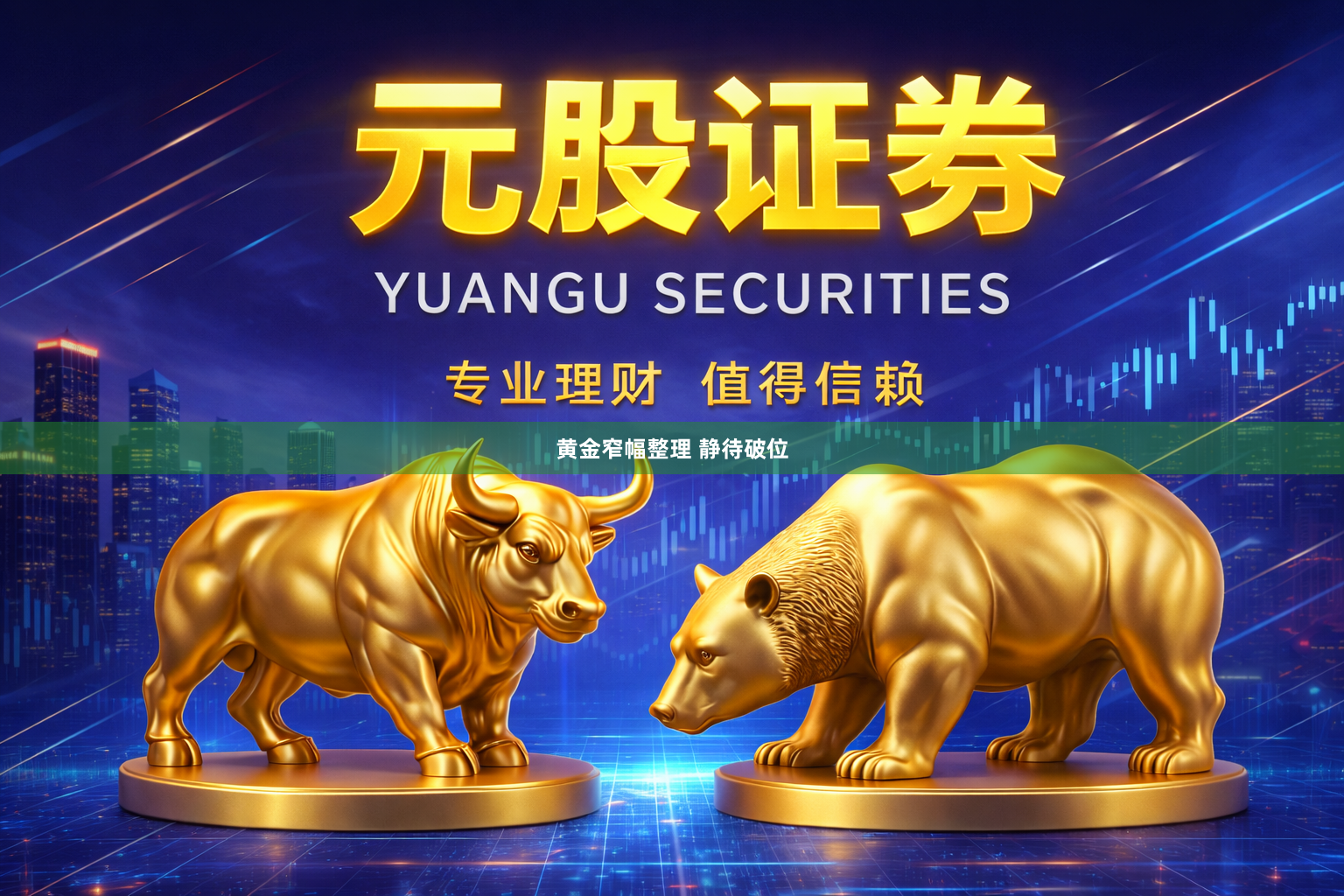 黄金窄幅整理 静待破位